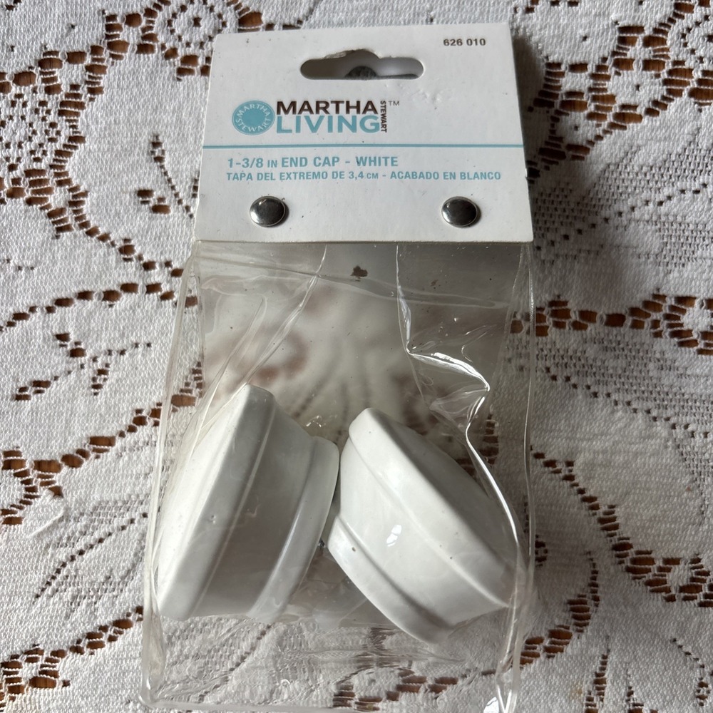 Martha Stewart Living 1-3/8" End‎ Cap White 626 010